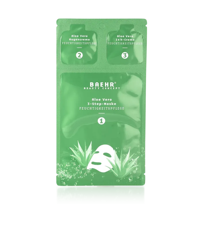 Aloe Vera Sachet Set — Набір-саше Aloe Vera: маска, гіалуронова сироватка та крем