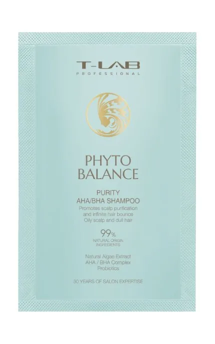 Шампунь T-Lab Professional Phyto Balance Purity AHA/BHA Shampoo з AHA та BHA-кислотами 15 мл