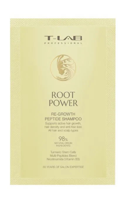 Шампунь T-Lab Professional Root Power Re-Growth Peptide Shampoo для росту волосся з пептидами 15 мл