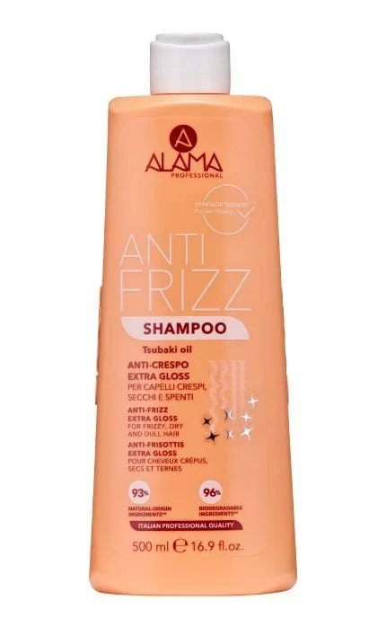 Шампунь для волосся Alama Professional Anti Frizz Gloss Shampoo проти розпушування 500 мл