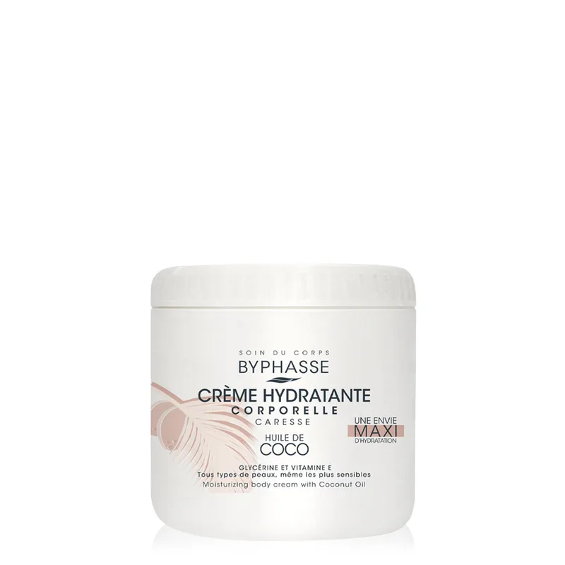 Крем для тіла Byphasse Body Moisturizer Cream With Coconut Oil зволожувальний з кокосовою олією 500 мл