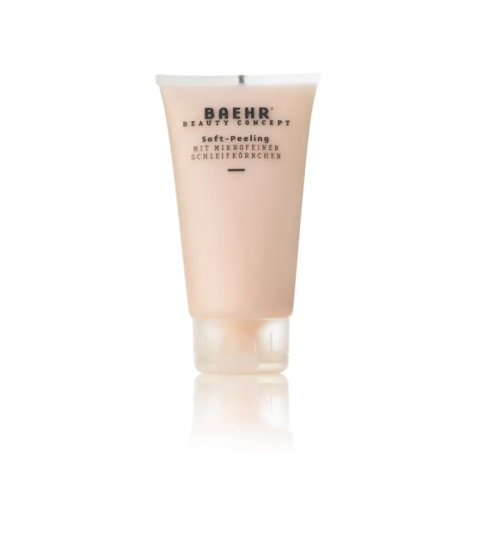 Soft-Peeling mit mikrofeinen Schleifkörnchen — М’який пілінг з мікродрібними відлущувальними частинками