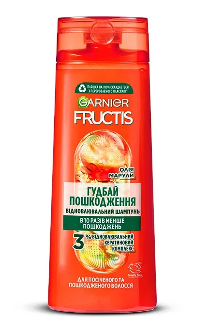 Шампунь для волосся Garnier Fructis Гудбай Посічені кінчики для всіх типів волосся 400 мл