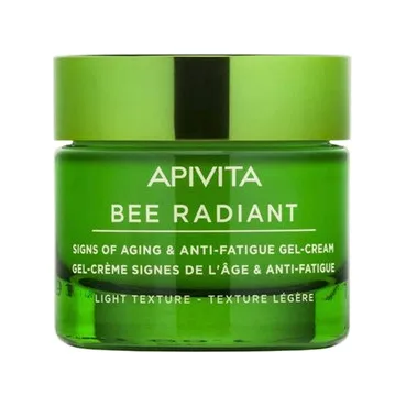 BEE RADIANT Крем-гель легкої текстури для захисту від ознак старіння та слідів втоми Apivita Bee Radiant Signs Of Aging & Anti-Fatigue Gel-Cream