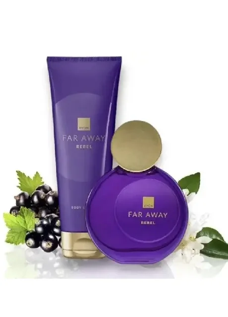Парфумно - Косметичний набір Far Away Rebel, 50 мл + 125 мл Avon (360656197)