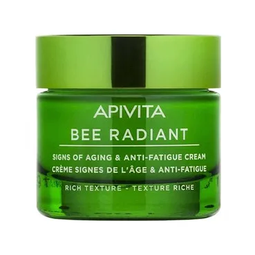 BEE RADIANT Крем насиченої текстури для захисту від ознак старіння та слідів втоми Apivita Bee Radiant Signs Of Aging & Anti-Fatigue Cream