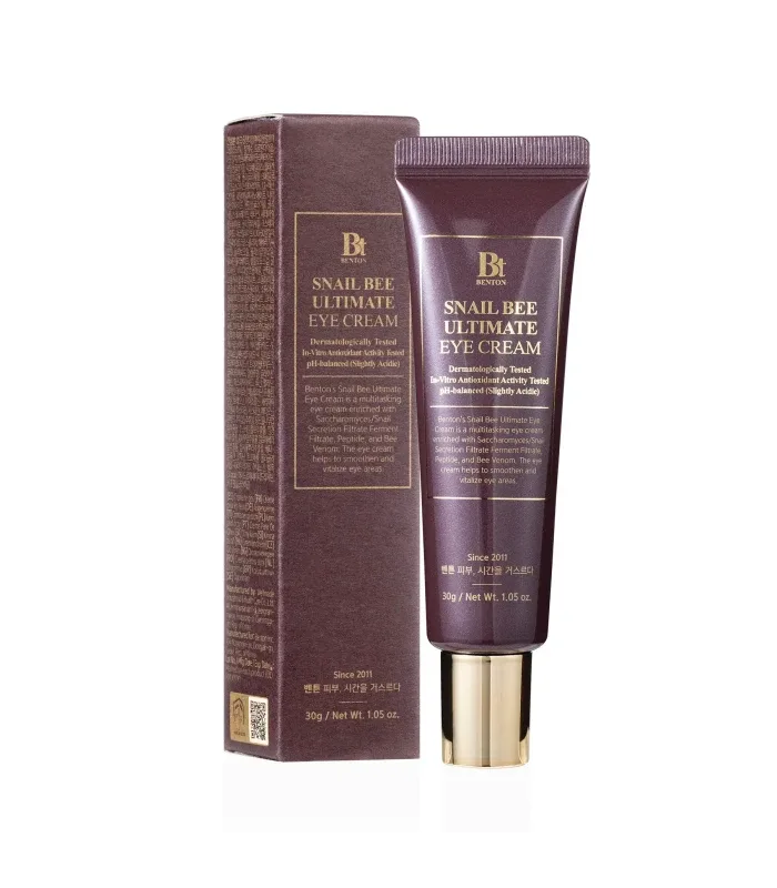 Крем навколо очей з муцином равлику і бджолиною отрутою Benton Snail Bee Ultimate Eye Cream 30 мл