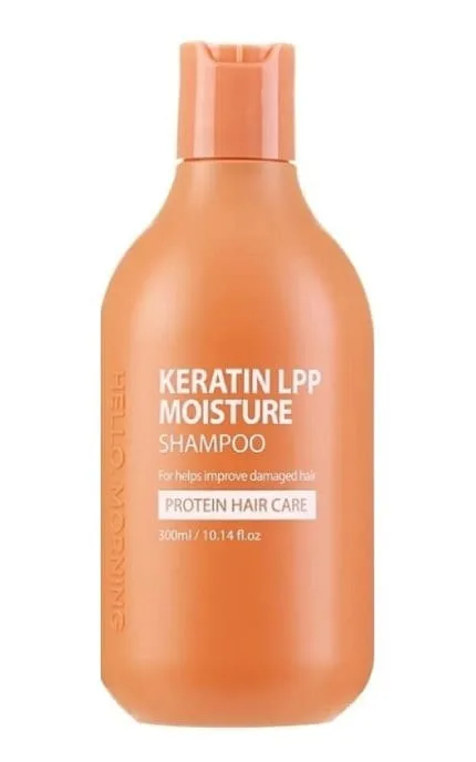 Шампунь для волосся з кератином Hello, Morning Keratin LPP Moisture Shampoo зволожуючий 300 мл