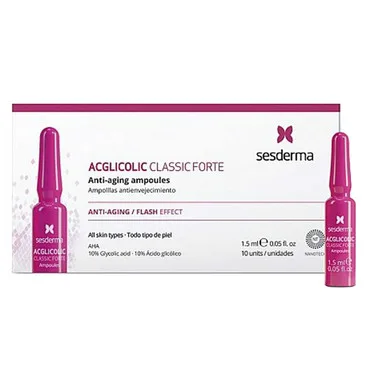 Ампули проти старіння для всіх типів шкіри SesDerma Acglicolic Classic Forte