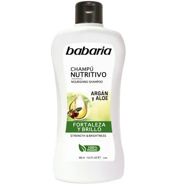 Шампунь з аргановою олією та алое Babaria Aloe Vera & Argan Oil Nourishing Shampoo