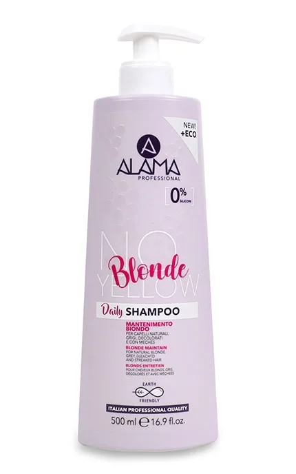 Шампунь для нейтралізації жовтизни фарбованого волосся Alama Professional Blonde 500 мл