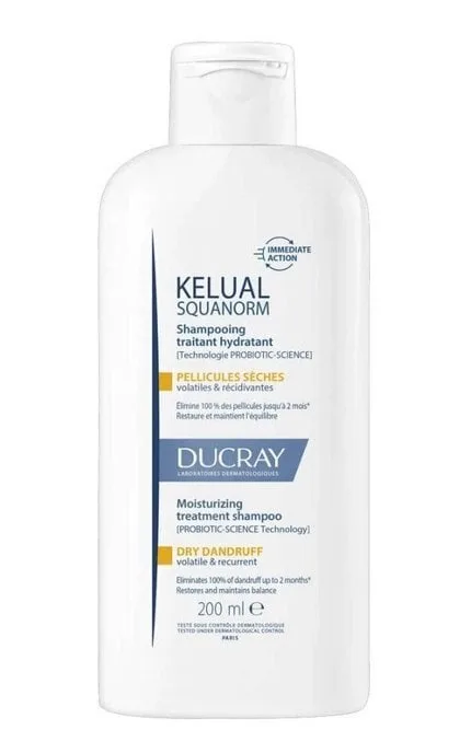 Шампунь Ducray (Дюкрей) Kelual Squanorm проти сухої лупи 200 мл