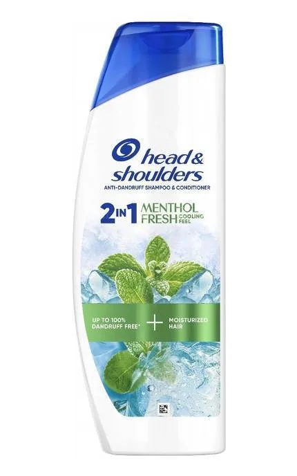 Шампунь проти лупи Head & Shoulders Свіжа м'ята 2-в-1 400 мл