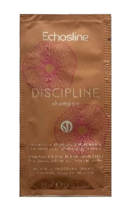 Шампунь для неслухняного волосся дисциплінуючий Echosline Vegan Discipline Shampoo 15 мл
