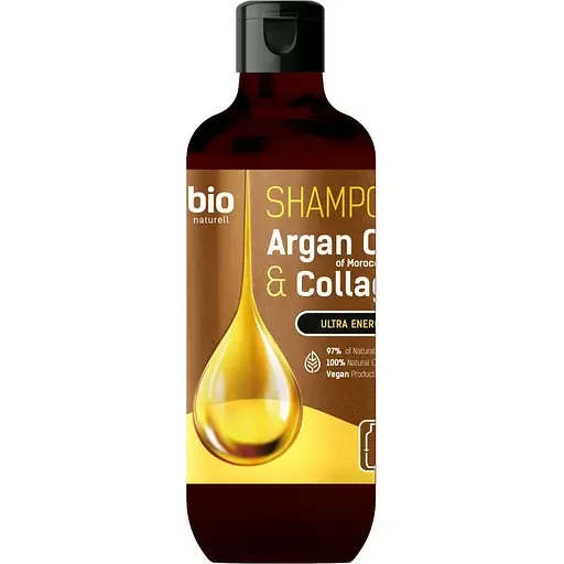 Шампунь Bio Naturell Argan Oil of Morocco & Collagen ультраенергія 355 мл