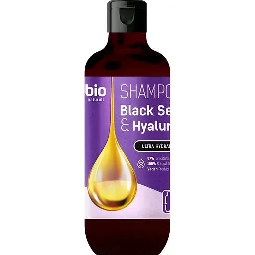 Шампунь Bio Naturell Black Seed Oil & Hyaluronic Acid ультразволоження 355 мл