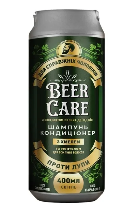 Шампунь-кондиціонер Beer Care 2 в 1 з Протеїнами пшениці 400 мл