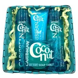 Набір "Кокосовий кошик" Mades Cosmetics Body Resort Caribbean Coconut Kit (shm/250ml + sh/gel/250ml + h/cr/100ml + soap/50g)