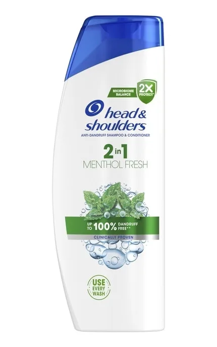 Шампунь проти лупи та бальзам-ополіскувач 2 в 1 Head & Shoulders Свіжість ментолу 625 мл