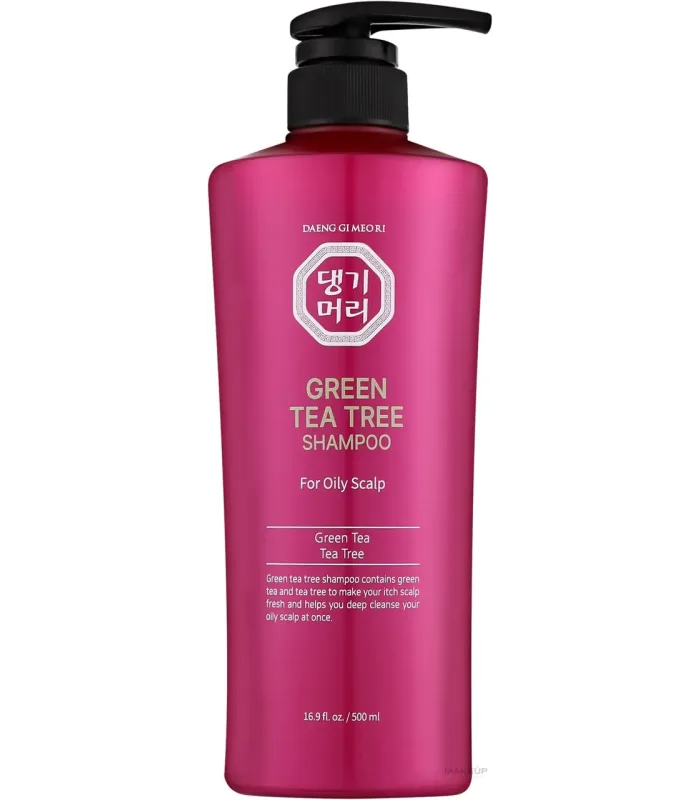 Green Tea Tree Shampoo - Зелений шампунь з екстрактом чайного дерева для жирної шкіри голови