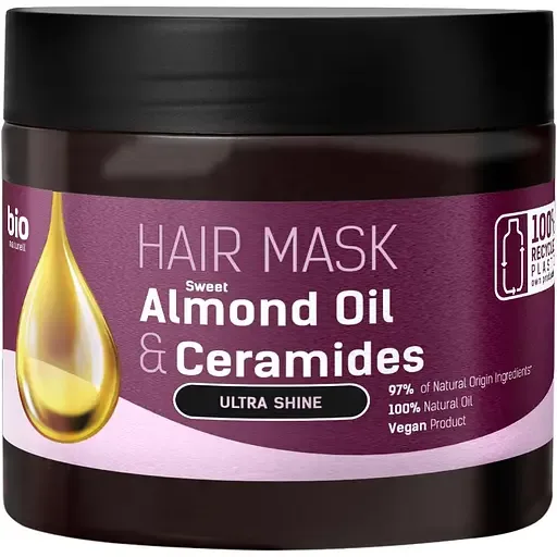Маска для волосся Bio Naturell Sweet Almond Oil & Ceramides Ультраблиск