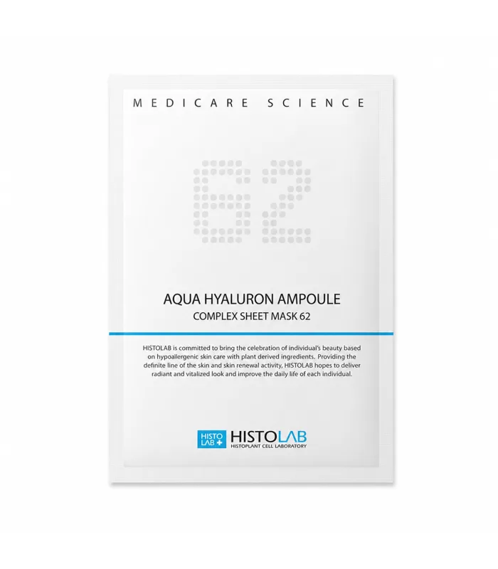 Aqua Hyaluron Ampoule Complex Sheet Mask 62 - Зволожувальна тканинна маска для обличчя з гіалуроновою кислотою