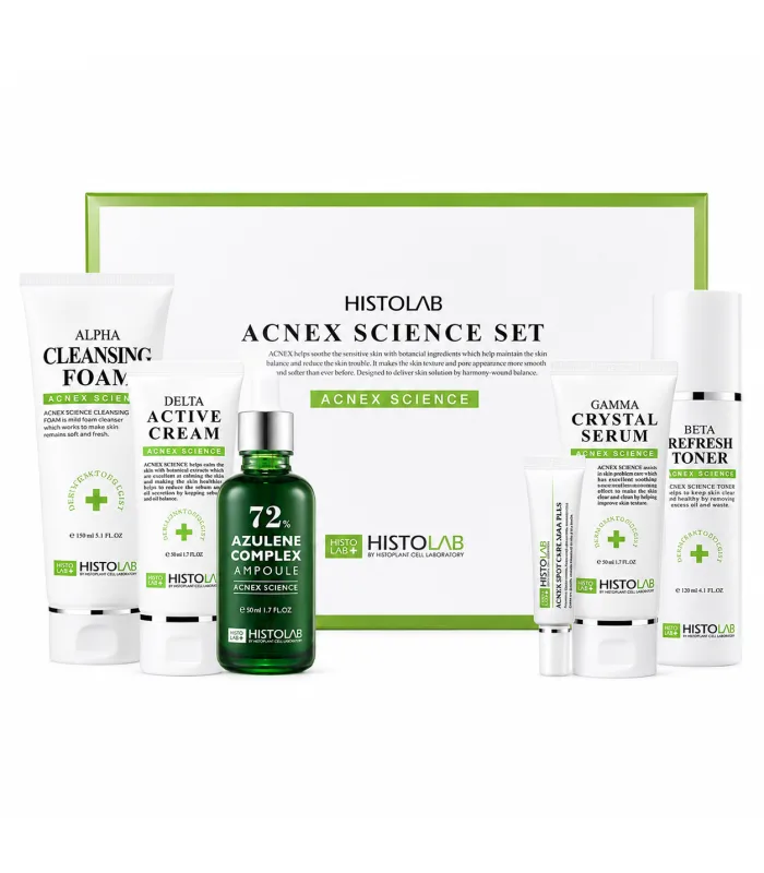 Acnex Science Set - Набір для проблемної шкіри з акне з 6 засобів