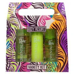 Дорожній набір "Груша" Mades Cosmetics Body Resort (sh/gel/100 ml + b/milk/100 ml + b/spr/50 ml)