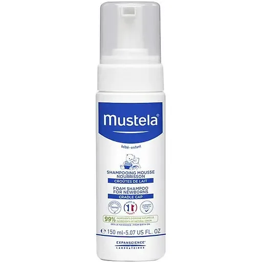 Пінка-шампунь для новонароджених Mustela BeBe 150 мл (3504105034405)
