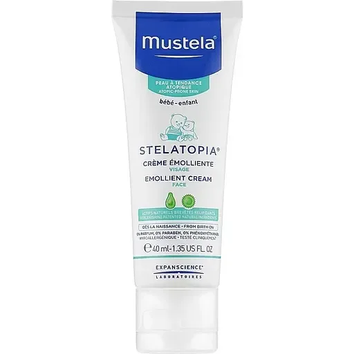 Крем для обличчя Mustela Stelatopia Emollient Cream для сухої та атопічної шкіри 40 мл