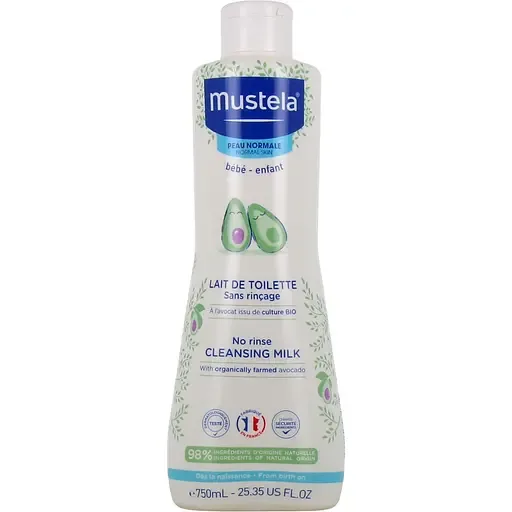 Дитяче молочко для тіла Mustela Cleansing Milk 750 мл