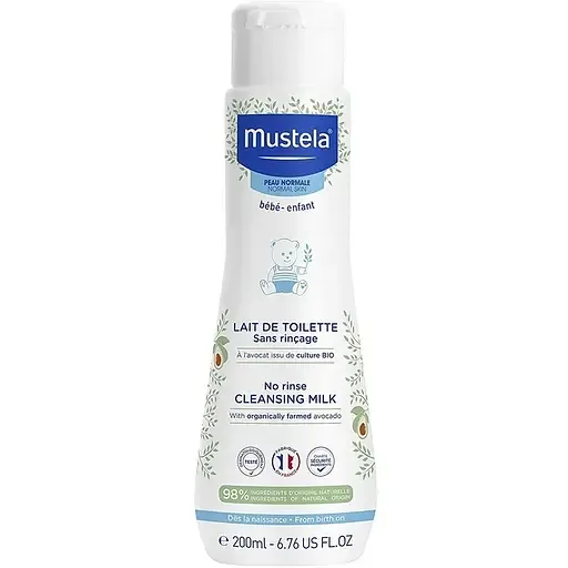 Очищаюче дитяче молочко для тіла Mustela Cleansing Milk 200 мл