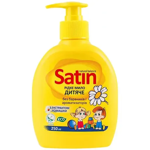 Гель-мило для дітей Satin Natural Balance з екстрактом ромашки, 250 мл