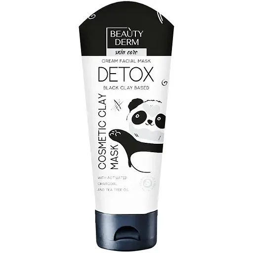 Косметична маска для обличчя Beauty Derm Detox на основі чорної глини 75 мл