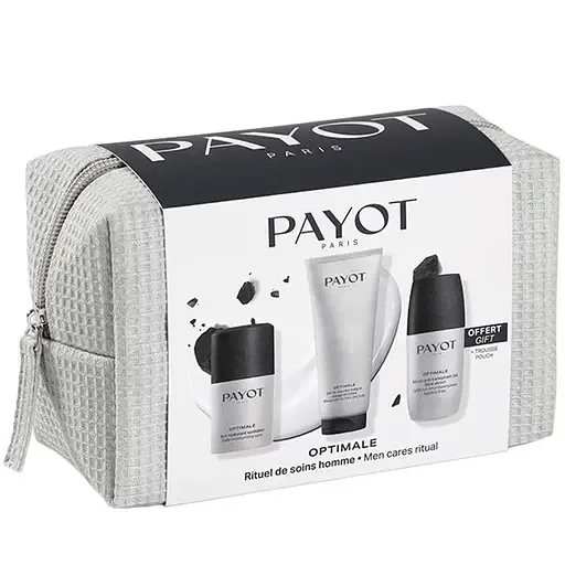 Чоловічий подарунковий набір Payot Optimale: Гель для душу 200 мл + Крем Daily Moisturising Care 50 мл + Дезодорант-антиперспірант 24HR Roll On 75 мл