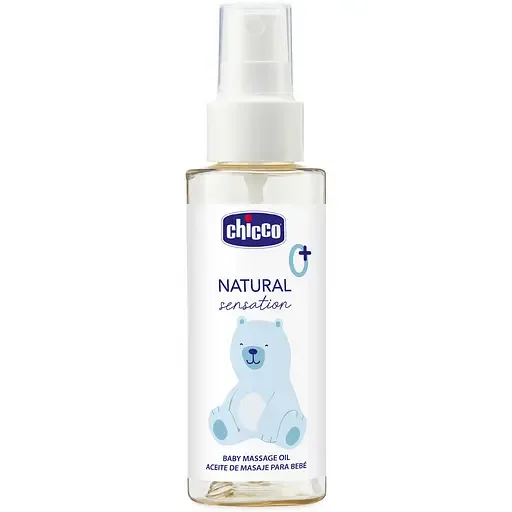 Chicco Natural Sensation Baby масажна олія для дітей від народження 0+ 100 мл