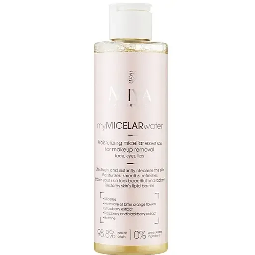 Зволожуюча міцелярна есенція для зняття макіяжу Miya Cosmetics My Micelar Water 200 мл
