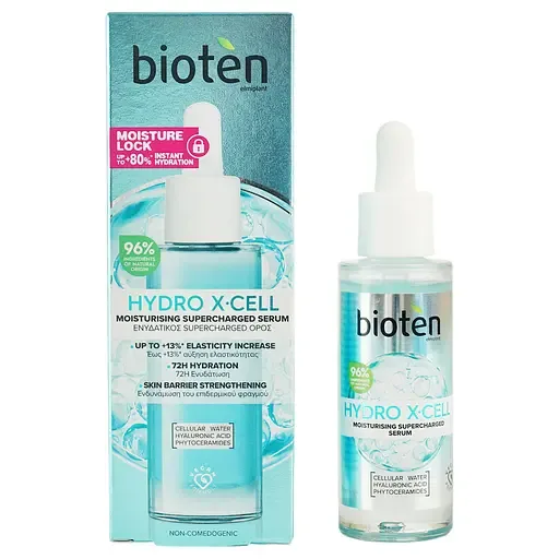Зволожувальна сироватка для обличчя Bioten Hydro X-Cell Moisturizing Supercharged Serum 30 мл
