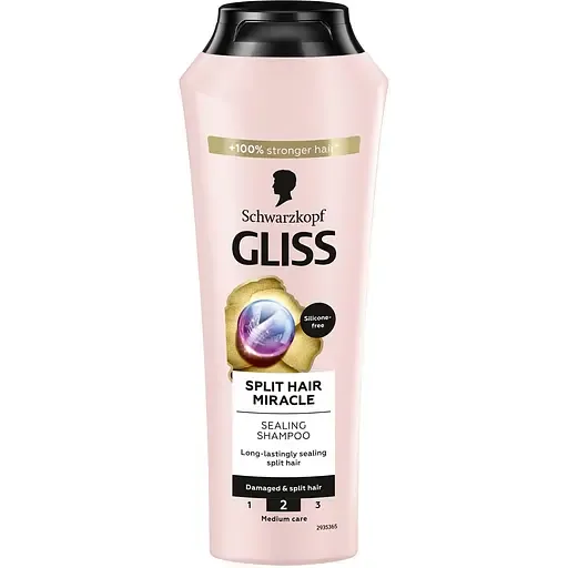 Шампунь Gliss Split Hair Miracle для пошкодженого волосся та посічених кінчиків