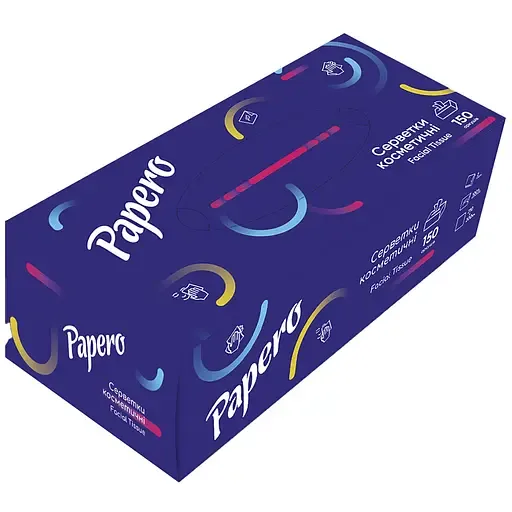 Серветки косметичні Papero двошарові