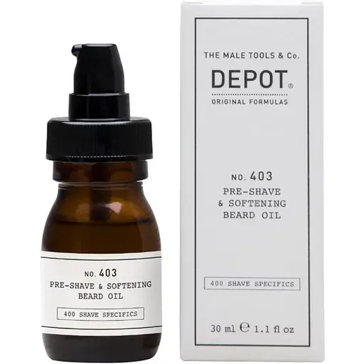 Олія для пом'якшення бороди Depot 403 Pre-Shave & Softening Beard Oil Sweet Almond 30 мл