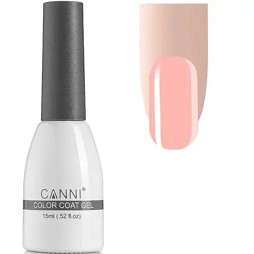 Гель-лак Canni №062, 15 мл персиково-бежевий