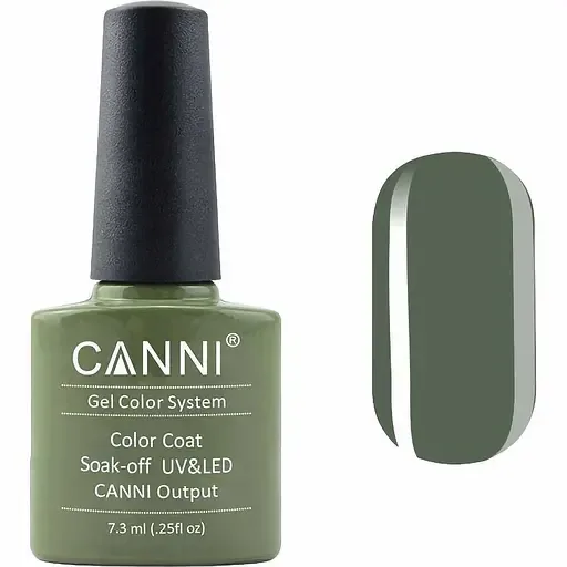 Гель-лак Canni Color Coat Soak-off UV&LED 150 зелений хакі 7.3 мл