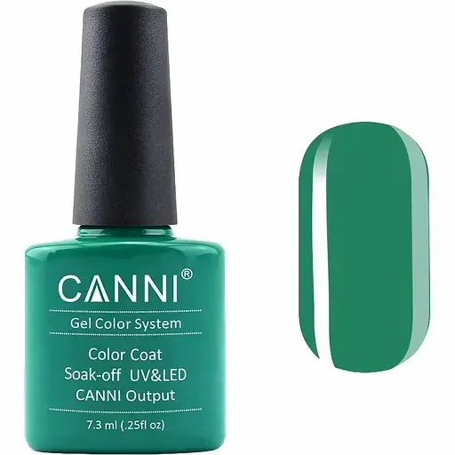 Гель-лак Canni Color Coat Soak-off UV&LED 174 нефритовий 7.3 мл