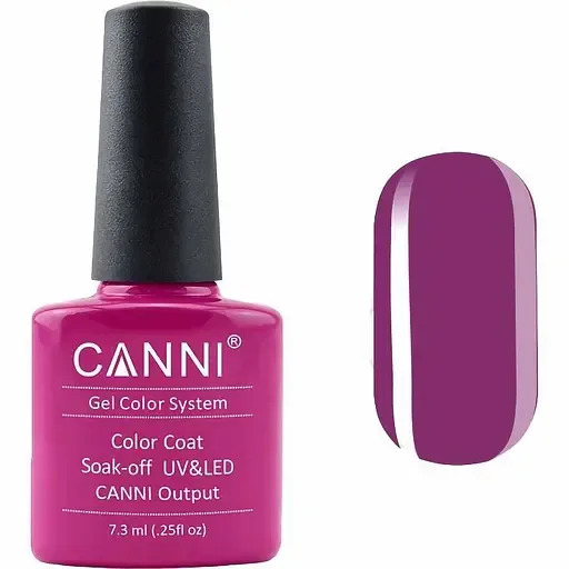 Гель-лак Canni Color Coat Soak-off UV&LED 120 фіолетово-малиновий 7.3 мл