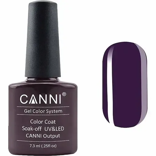 Гель-лак Canni Color Coat Soak-off UV&LED 155 сіро-баклажановий 7.3 мл