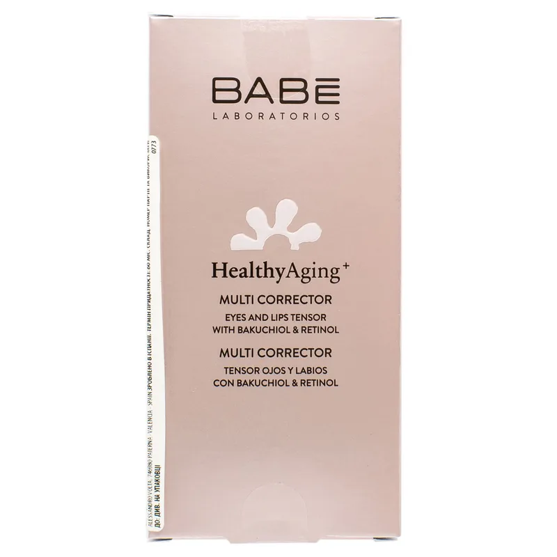Мультикоректор BABE Laboratorios Healthy Aging з антивіковим ефектом для шкіри навколо очей і губ 15 мл (8436571630773)