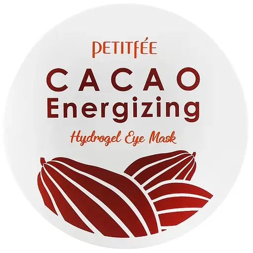 Гідрогелеві патчі для очей з екстрактом какао Petitfee Cacao Energizing Hydrogel Eye Patch 60 шт