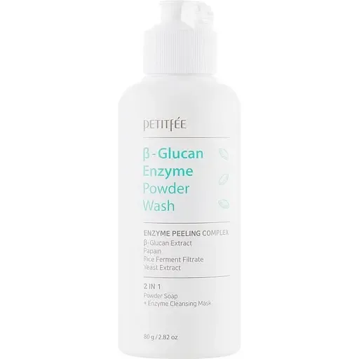 Ензимна пудра для вмивання з бета-глюканом Petitfee Beta-Glucan Enzyme Powder Wash 80 г
