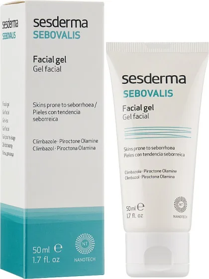 Гель для обличчя проти себорейного дерматиту Sesderma Laboratories Sebovalis Facial Gel 50 мл